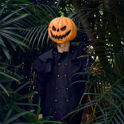Halloween Scary Pumpkin Mask Masquerade Cosplay Costume Accessories Latex Pumpkin Head Mask for Party