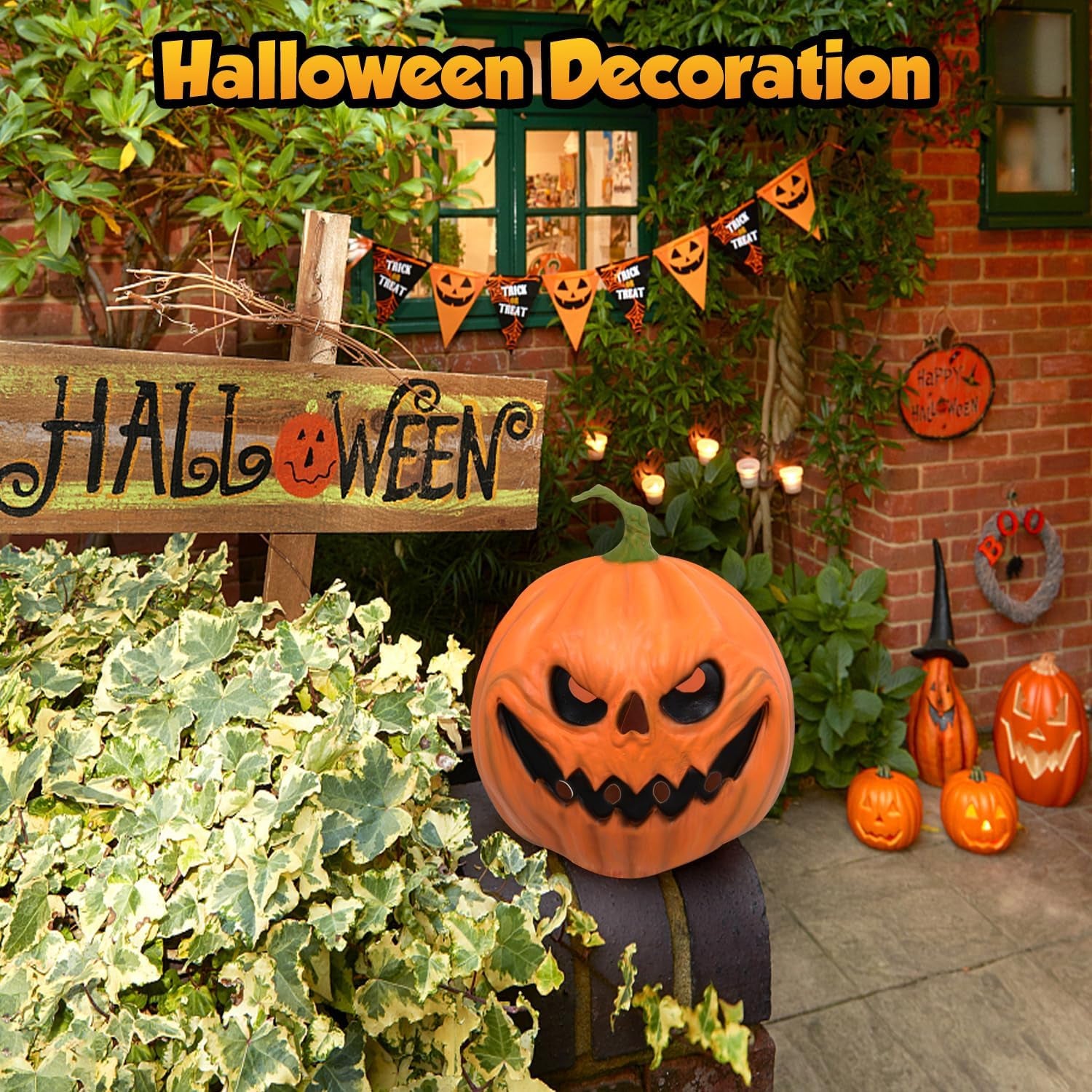 Halloween Scary Pumpkin Mask Masquerade Cosplay Costume Accessories Latex Pumpkin Head Mask for Party