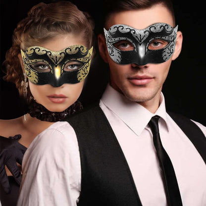 Masquerade Mask for Men Women Couple Venetian Mask for Halloween Mardi Gras Costume Party Ball
