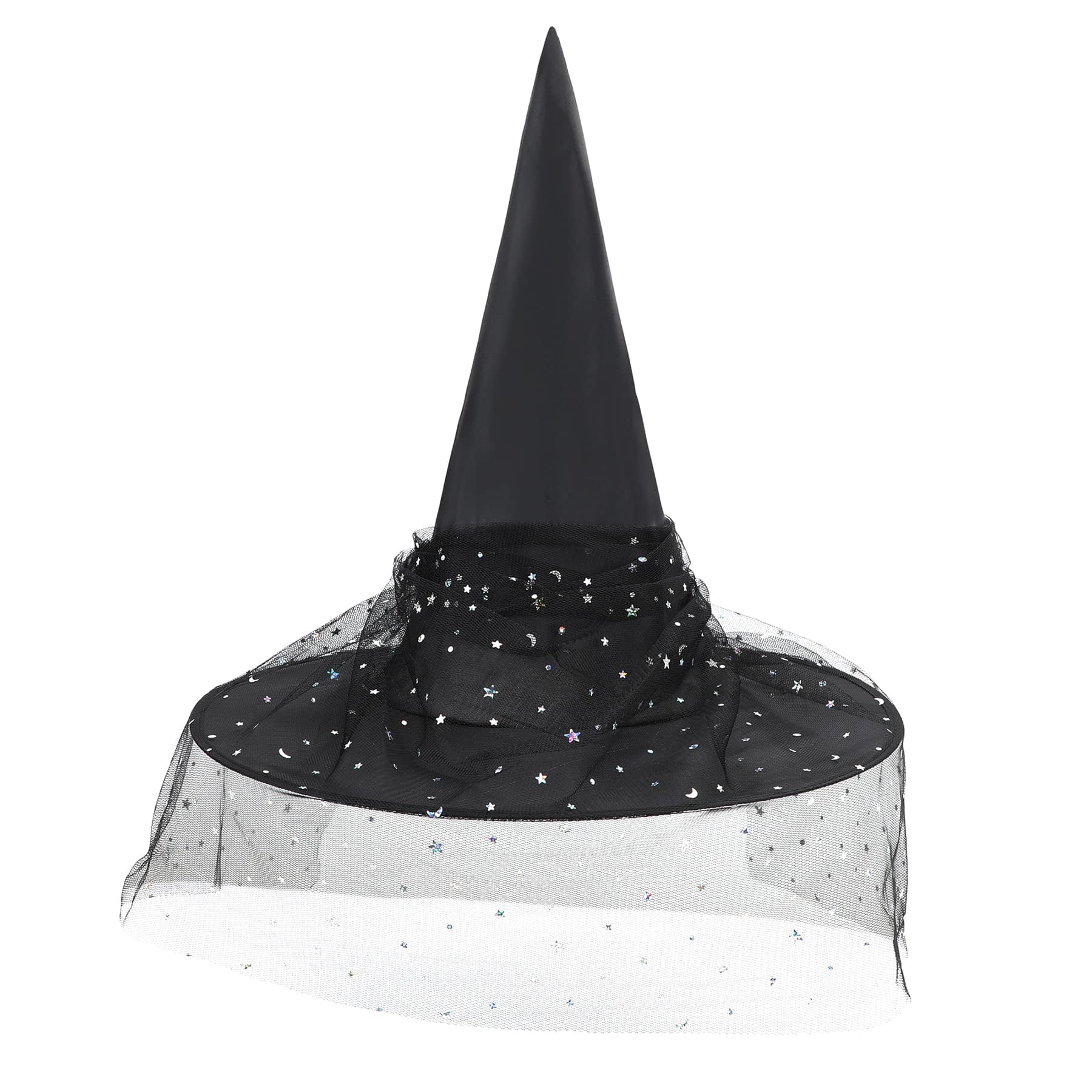 Spooktacular Black Witch Hat with Veil - Perfect for Your Halloween Look! 🎃✨ #WitchVibes #HalloweenFashion