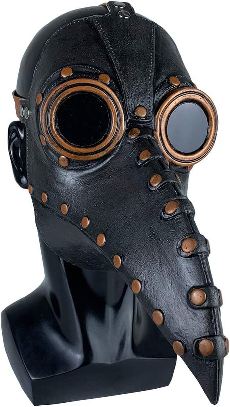Plague Doctor Bird Mask Long Nose Beak Cosplay Steampunk Halloween Costume Props Latex Material