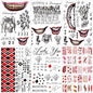 35 Sheets Large-Size Halloween Temporary Joker Tattoos, Halloween Fake Scar Tattoos, Halloween Fake Joker Tattoos Stickers - Perfect for Halloween, Parties, Cosplay and Costumes