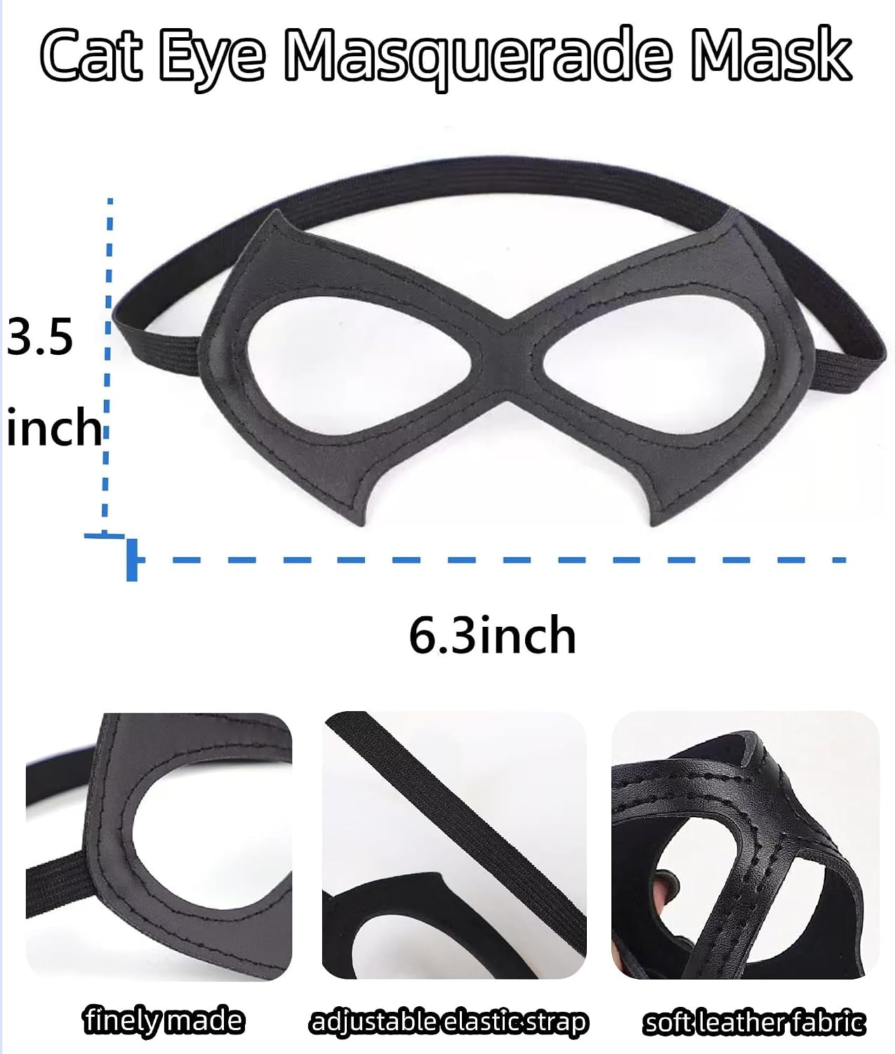 Cat Women Mask Masquerade Eye Mask Superhero Halloween Costume Unisex