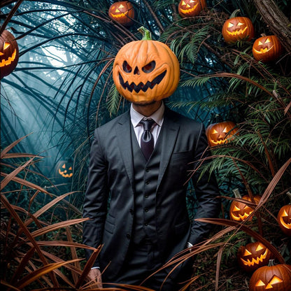 Halloween Scary Pumpkin Mask Masquerade Cosplay Costume Accessories Latex Pumpkin Head Mask for Party