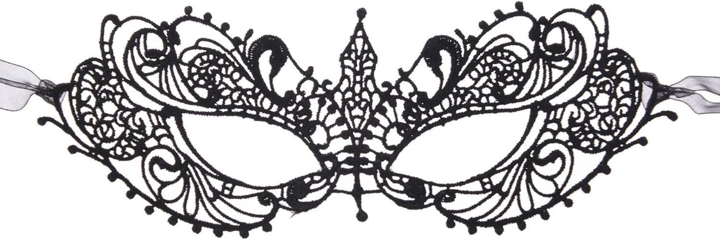 Elevate Your Look with Our Stunning Lace Masquerade Mask – Perfect for Ball Parties & Halloween! 🎭✨