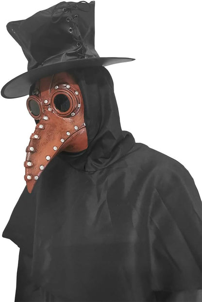 Unleash Your Inner Plague Doctor with This Epic Long-Nose Beak Mask! Perfect for Cosplay, Steampunk Vibes, and Halloween Fun! 🎭✨