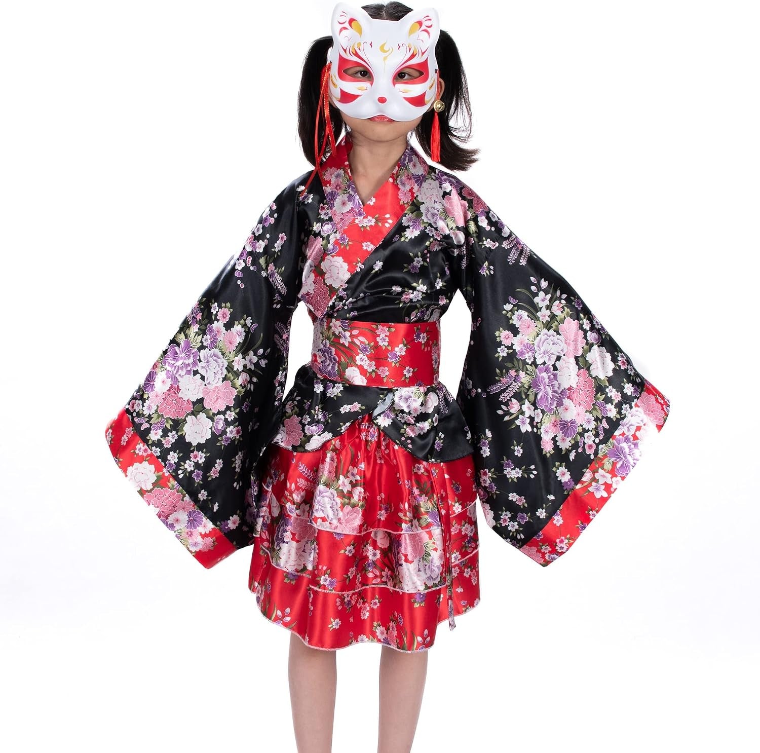 Japanese Kitsune Inu Boku Fox Cat Cute Cosplay Half Mask Masquerade Christmas