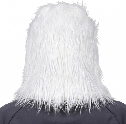 White Eagle Head Mask Animal Bird Mask Eagle Claw Hairy Latex Mask Halloween Carnival Costume Mask, Adult Size