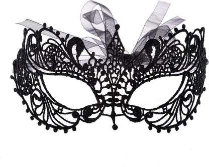 Elevate Your Look with Our Stunning Lace Masquerade Mask – Perfect for Ball Parties & Halloween! 🎭✨