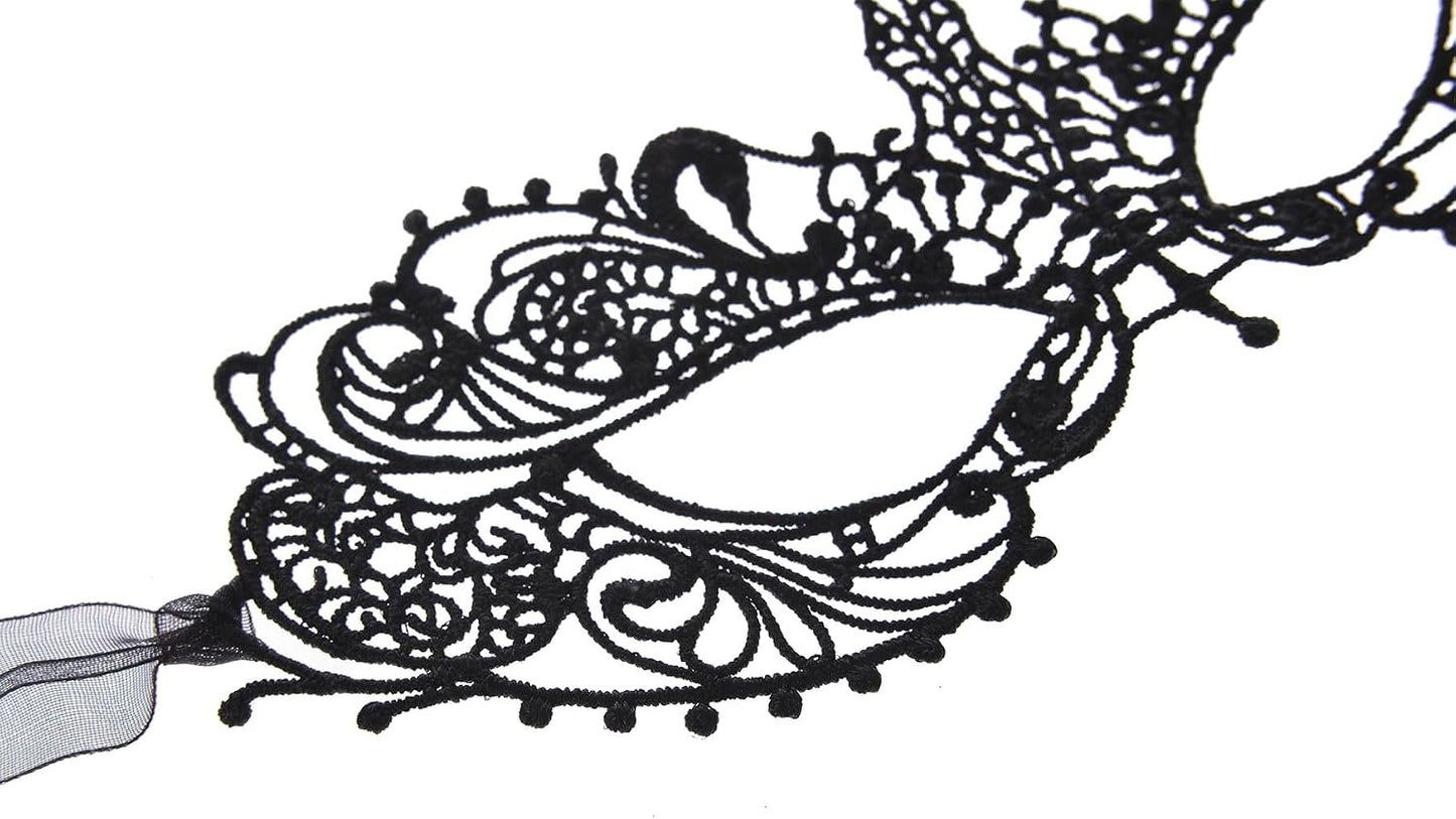 Elevate Your Look with Our Stunning Lace Masquerade Mask – Perfect for Ball Parties & Halloween! 🎭✨