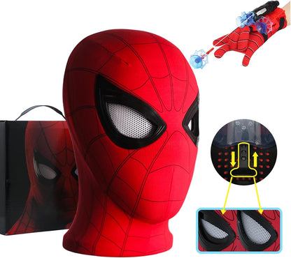 Unleash Your Inner Hero with the Spider Hero Mechanical Eyes Homecoming Mask - A Must-Have Cosplay Prop with Moving Lenses!
