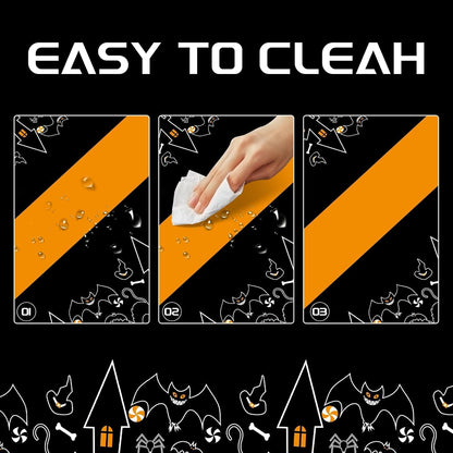 3 Pack Halloween Tablecloths Rectangle Table,Halloween Decorations | 54" X 108" Disposable Plastic Tablecloths,Plastic Table Cover for Halloween Party Decorations,Halloween Party Supplies Favors