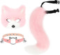 Get Ready for Halloween with This Adorable Faux Fur Fox Mask, Fluffy Tail, and Leather Necklace Set! 🎉🦊✨ #CostumeGoals #HalloweenVibes
