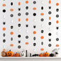 , Glitter Black Halloween Garland - Pack of 8 | Black Hanging Bats Halloween Decoration | Witch Garland, Glitter Pumpkins Garland, Hanging Halloween Decorations | Halloween Ceiling Decorations