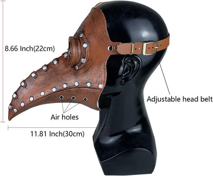 Unleash Your Inner Plague Doctor with This Epic Long-Nose Beak Mask! Perfect for Cosplay, Steampunk Vibes, and Halloween Fun! 🎭✨