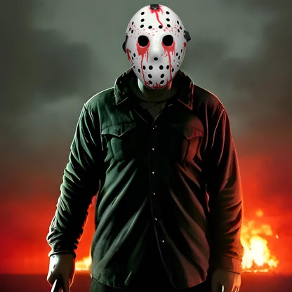 Halloween Mask Horror Hockey Mask Halloween Masquerade Party Cosplay Prop Costume Mask