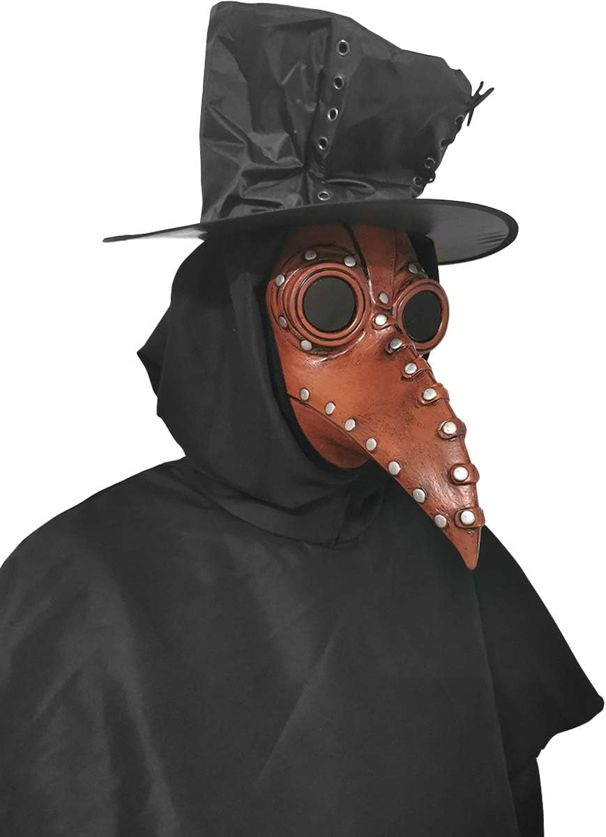 Unleash Your Inner Plague Doctor with This Epic Long-Nose Beak Mask! Perfect for Cosplay, Steampunk Vibes, and Halloween Fun! 🎭✨