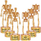 6 Pack Halloween Best Costume Skeleton Trophy, Halloween Skull Party Prizes Gold Bones Game Awards Costume Contest Event Trophy for Kids Goodie Bag Fillers School Classroom Rewards Treats