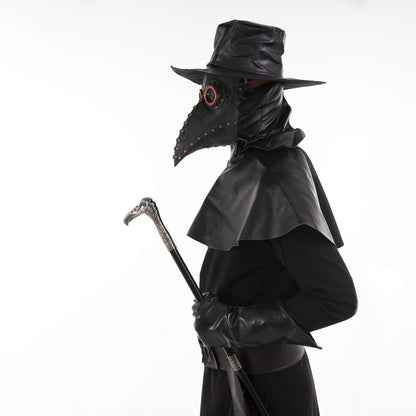 Plague Doctor Bird Mask Long Nose Beak Cosplay Steampunk Halloween Costume Props Latex Material