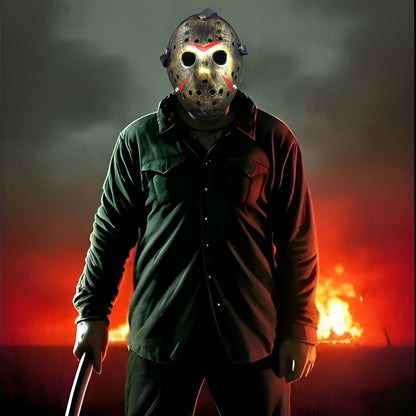 Halloween Mask Horror Hockey Mask Halloween Masquerade Party Cosplay Prop Costume Mask