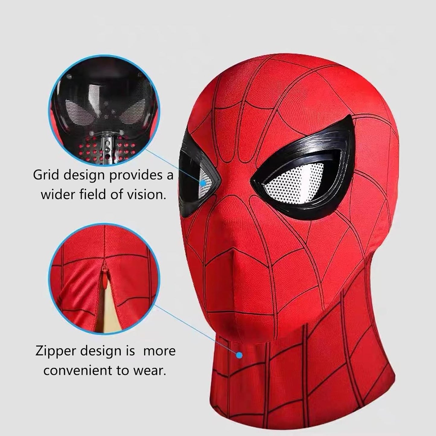 Unleash Your Inner Hero with the Spider Hero Mechanical Eyes Homecoming Mask - A Must-Have Cosplay Prop with Moving Lenses!