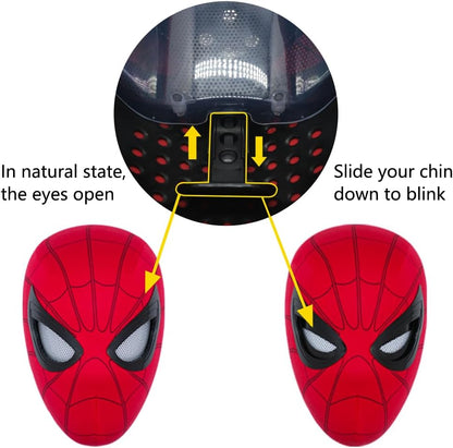Unleash Your Inner Hero with the Spider Hero Mechanical Eyes Homecoming Mask - A Must-Have Cosplay Prop with Moving Lenses!