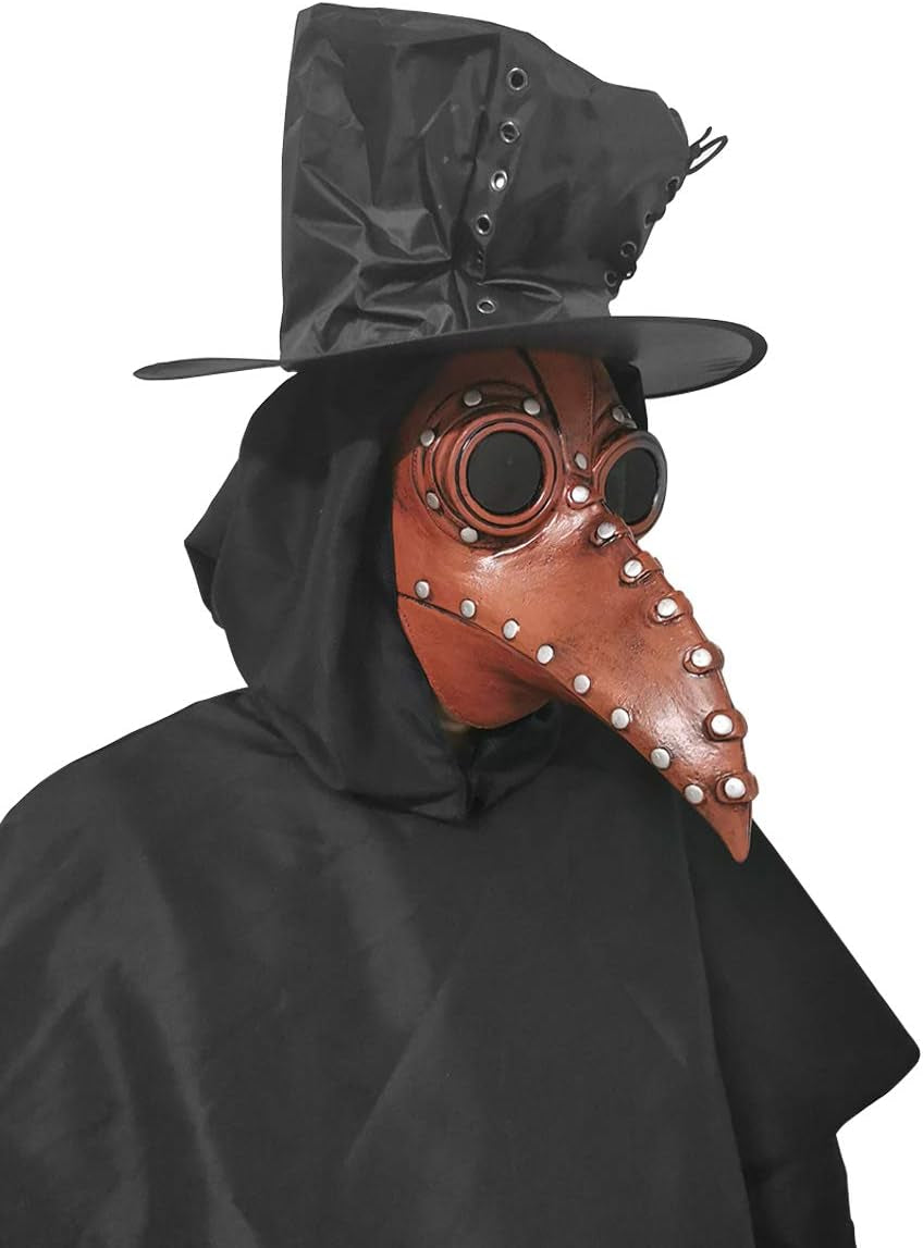 Unleash Your Inner Plague Doctor with This Epic Long-Nose Beak Mask! Perfect for Cosplay, Steampunk Vibes, and Halloween Fun! 🎭✨
